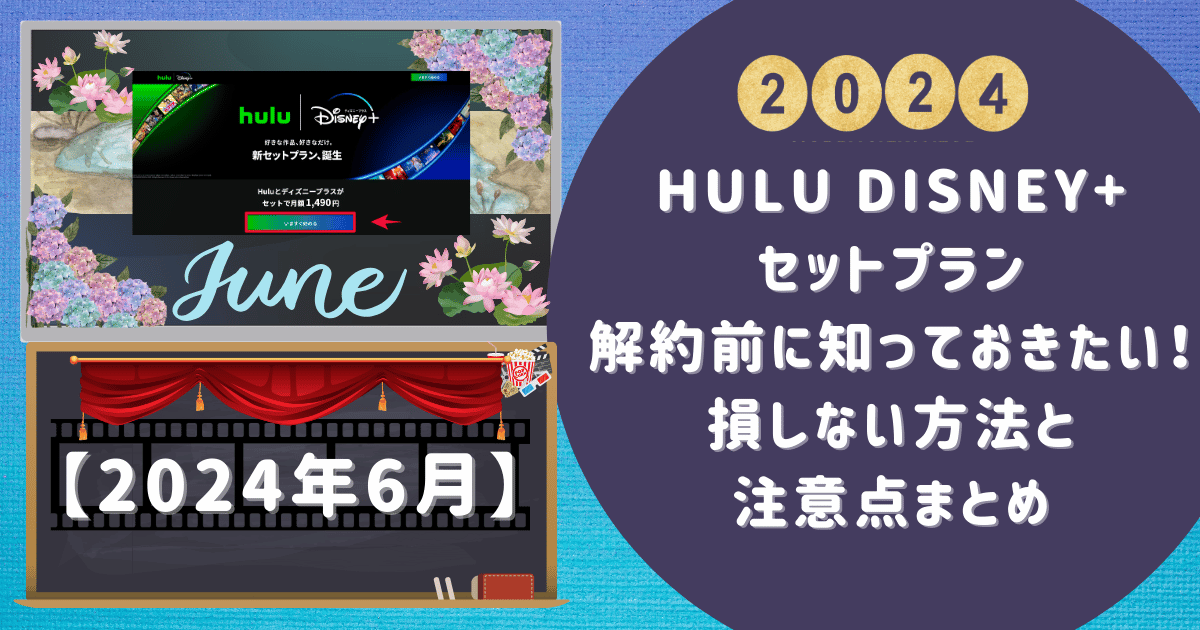 Hulu Disney+ セットプラン 解約前に知っておきたい！損しない方法と注意点まとめ