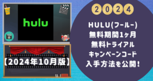 【Huluフールー無料期間1ヶ月】無料トライアルキャンペーンコード入手方法を公開！ 3